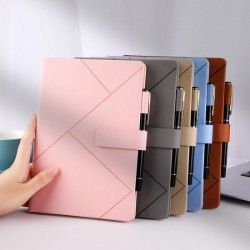 Spiral coil-bound notebooks with customizable index pages and self-adhesive laminated covers. Amazon bestseller.
