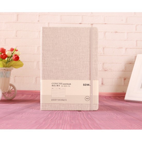 A5 Moleskine-like hard-cover business grid notebook with elastic band. A5 Moleskine-like hard-cover business grid notebook with elastic band.
