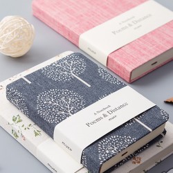 Office stationery A5 color-changing PU notebook, worsted fabric textured imitation leather notebook, business gift notebook with embossed logo