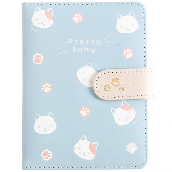 Cute girly gold-stamped cat PU leather magnetic closure notebook Student notebooks with multiple inner pages (64K) Cute girly gold-stamped cat PU leather magnetic closure notebook Student notebooks with multiple inner pages (64K)