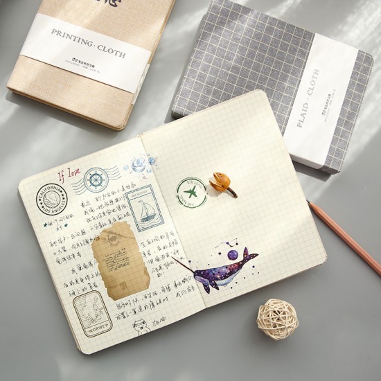 Fabric cover notebook, premium notebook Korean A5 notebook with linen texture and mounting. Fabric cover notebook, premium notebook Korean A5 notebook with linen texture and mounting.