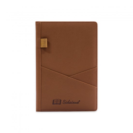 A5 classic hardcover mounted notebook with storage bag, elastic band, and multi-color customizable logo A5 classic hardcover mounted notebook with storage bag, elastic band, and multi-color customizable logo