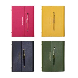 Tangle leather business loose-leaf notebook, a detachable, high-quality, exquisite tri-fold notebook for students Products