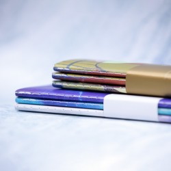 Tri-fold notebook gift set, perfect as a souvenir, office meeting notepad, business notepad, wholesale A5. A6 portable notepad with sewn thread, color-printed design, promotional gift notebook, made to order