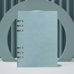 Manufacturer's hollowed-out loose-leaf notebooks, wholesale, creative, 6-hole notebooks with metal clips, business notebooks, and office supplies.