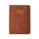 Agenda notebook, Amazon weekly planner, English version, PU leather cover, 2022 Agenda notebook, Amazon weekly planner, English version, PU leather cover, 2022