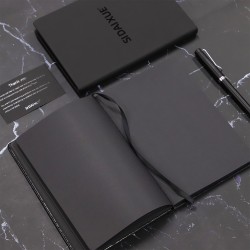 A6 colorful elastic band English notebook, wholesale student memo notebook, leather portable pocket notebook