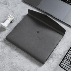 Tri-fold envelope-style A5 soft-cover business notebook, simple notepad with printed corporate logo