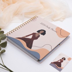 Creative hand-painted notebook Blank black cardboard notebook, photo album, DIY notebook, black inner pages, graffiti souvenir.