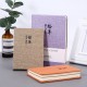 Korean simple creative stationery notebook, solid color cloth cover, lined pages, blank, fresh-looking mini notepad Korean simple creative stationery notebook, solid color cloth cover, lined pages, blank, fresh-looking mini notepad