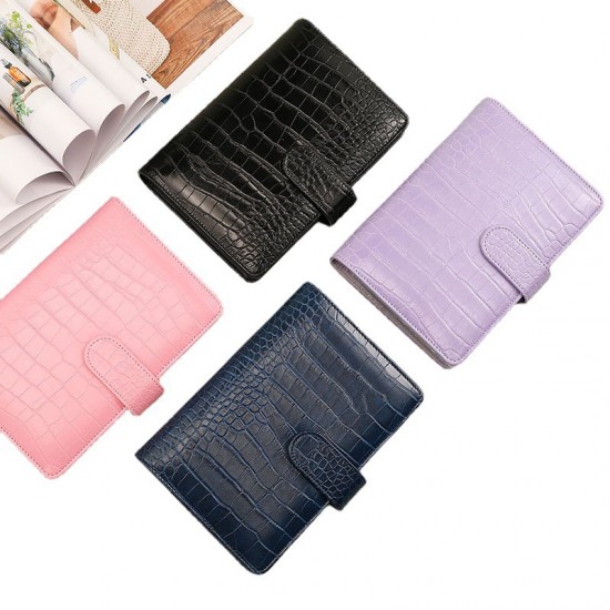 Crocodile-print loose-leaf notebook, cross-border A6 notebook, diary, travel notebook, workbook, wallet set. Crocodile-print loose-leaf notebook, cross-border A6 notebook, diary, travel notebook, workbook, wallet set.