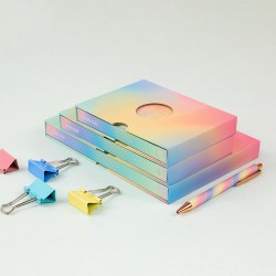 Best-selling colorful laser PU leather A5 notebooks, creative and fashionable.