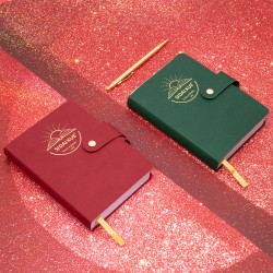 Cross-border notebook sets. Travel notebook with kraft paper inner pages, custom retro notebook with color prints