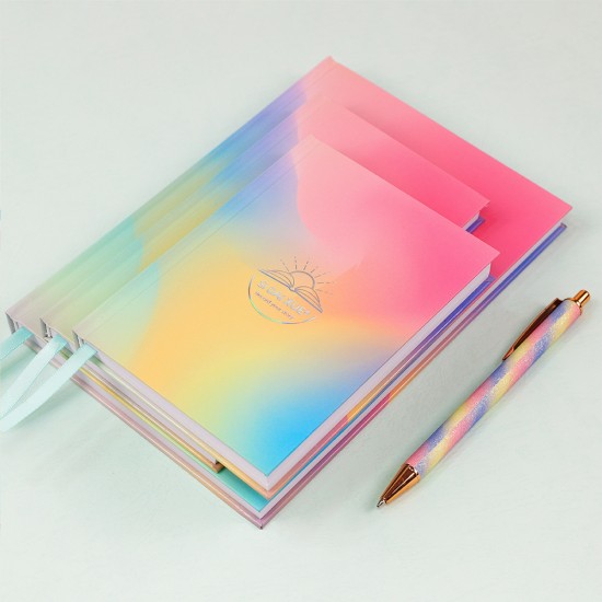 Best-selling colorful laser PU leather A5 notebooks, creative and fashionable. Best-selling colorful laser PU leather A5 notebooks, creative and fashionable.