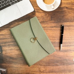 New color-printed notebook with cold gold finish, hardcover, grooved, and vintage notepad, custom design from the factory.