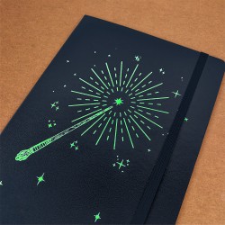 Custom fabric notebook, grid notebook, student grid notebook, portable journal, blank planner.