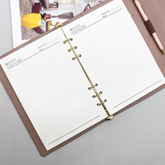 Shanghai notebook factory custom tri-fold stylish loose-leaf notebooks, imitation New leather gift meeting notebooks, customizable. Shanghai notebook factory custom tri-fold stylish loose-leaf notebooks, imitation New leather gift meeting notebooks, customizable.