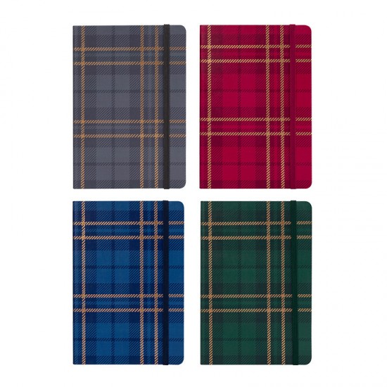 Notebook with a retro, preppy style, A5 thickened student notebook with simple hardcover and lined pages Notebook with a retro, preppy style, A5 thickened student notebook with simple hardcover and lined pages