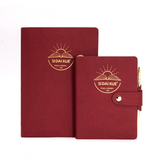Cross-border notebook sets. Travel notebook with kraft paper inner pages, custom retro notebook with color prints