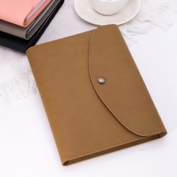 Creative, natural, eco-friendly cork notebook, custom business set with creative natural cork patchwork diary.