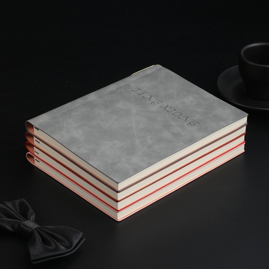 Soft-covered PU leather business notebook with pen holder, imitation leather meeting notepad, logo-compatible. Soft-covered PU leather business notebook with pen holder, imitation leather meeting notepad, logo-compatible.