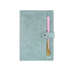 Business gift box notebook set, multifunctional, logo-emblazoned, imitation leather, cotton, linen, metal clasp notepad