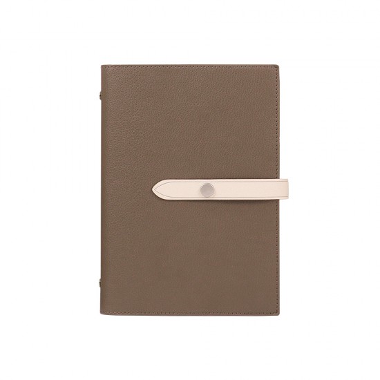 A5 business fashion patchwork loose-leaf notebook with 6-hole metal binder and ivory white inner pages, custom factory-made writing paper. A5 business fashion patchwork loose-leaf notebook with 6-hole metal binder and ivory white inner pages, custom factory-made writing paper.