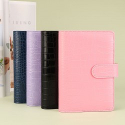 Crocodile-print loose-leaf notebook, cross-border A6 notebook, diary, travel notebook, workbook, wallet set.