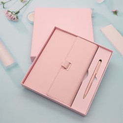 A6 pocket notebook, portable notebook with kraft paper texture and PVC membrane cover, exquisite record book with custom logo