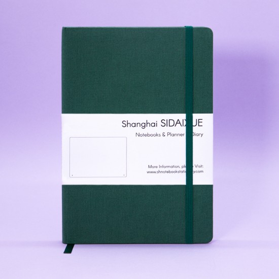 A5 hardcover single-edge mounted notebook with elastic band and envelope design, a meeting gift notebook with printed logo A5 hardcover single-edge mounted notebook with elastic band and envelope design, a meeting gift notebook with printed logo