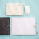 Marble-printed notebook with metal magnetic clasp, leather-bound notebook, creative and simple gift for office diaries Marble-printed notebook with metal magnetic clasp, leather-bound notebook, creative and simple gift for office diaries