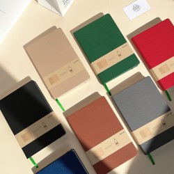 A6 mini pocket notebook with soft, practical leather, factory-made customizable notebooks, bestseller for export.