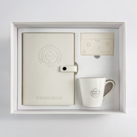 Gold double-ringed hardcover color-printed ringbound notebook with gold-cornered index pages and offset inner pages, gift set. Gold double-ringed hardcover color-printed ringbound notebook with gold-cornered index pages and offset inner pages, gift set.