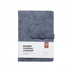Faux leather color-changing PU notebooks, creative A5 business notebooks with logos, gift boxes, and advertising notebook sets.