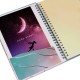 A5 spiral-bound notebook with gold double-ringed paper cover, printed envelope, and storage bag. A5 spiral-bound notebook with gold double-ringed paper cover, printed envelope, and storage bag.