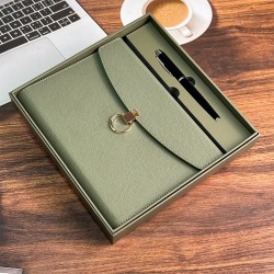 New color-printed notebook with cold gold finish, hardcover, grooved, and vintage notepad, custom design from the factory.