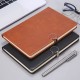 A5 thickened notebook, retro art, magnetic closure, leather cover, simple business notepad, printable logo A5 thickened notebook, retro art, magnetic closure, leather cover, simple business notepad, printable logo