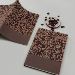 Shanghai Tang Leather notebook factory tri-fold loose-leaf gift set with a new round metal magnetic clasp.