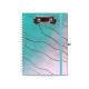 A5 spiral-bound notebook with gold double-ringed paper cover, printed envelope, and storage bag. A5 spiral-bound notebook with gold double-ringed paper cover, printed envelope, and storage bag.