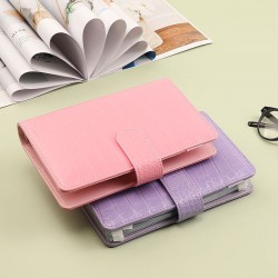 Crocodile-print loose-leaf notebook, A6 notebook, diary, travel notebook, workbook, wallet set.