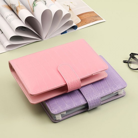 Crocodile-print loose-leaf notebook, cross-border A6 notebook, diary, travel notebook, workbook, wallet set. Crocodile-print loose-leaf notebook, cross-border A6 notebook, diary, travel notebook, workbook, wallet set.