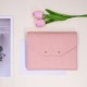 Tri-fold leather business notebook with stylish bag and custom logo printed on white inner pages Tri-fold leather business notebook with stylish bag and custom logo printed on white inner pages