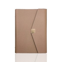 Shanghai notebook factory custom tri-fold stylish loose-leaf notebooks, imitation New leather gift meeting notebooks, customizable.