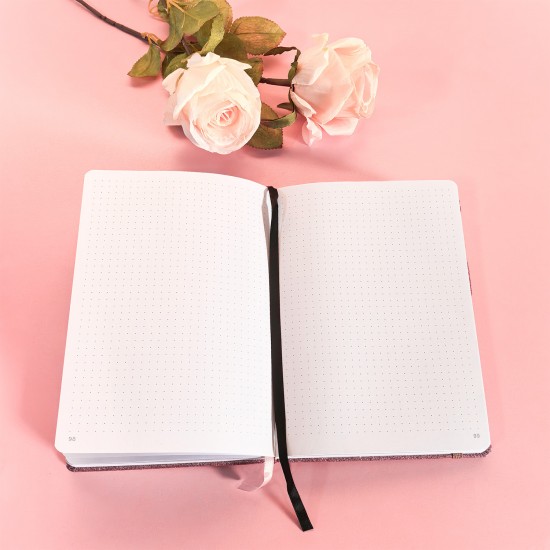 Glittery girly glossy notebooks with exquisite artistic straps and creative personalization