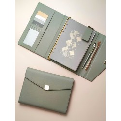 Tangle leather notebook for women, exquisite business office notebook, loose-leaf notebook gift set.