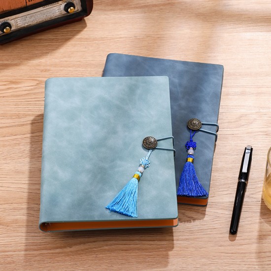 Chinese-style loose-leaf notebook, Teacher's Day business A5 notepad, retro meeting record Chinese-style loose-leaf notebook, Teacher's Day business A5 notepad, retro meeting record