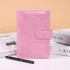 Crocodile-print loose-leaf notebook set, macaron budget notebook, notebook, wallet.
