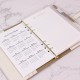 A5 business fashion patchwork loose-leaf notebook with 6-hole metal binder and ivory white inner pages, custom factory-made writing paper. A5 business fashion patchwork loose-leaf notebook with 6-hole metal binder and ivory white inner pages, custom factory-made writing paper.