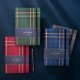 Notebook with a retro, preppy style, A5 thickened student notebook with simple hardcover and lined pages Notebook with a retro, preppy style, A5 thickened student notebook with simple hardcover and lined pages